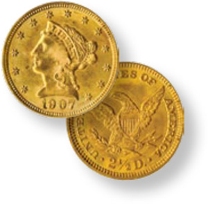 $2.50 Liberty Quarter Eagle Gold Coin