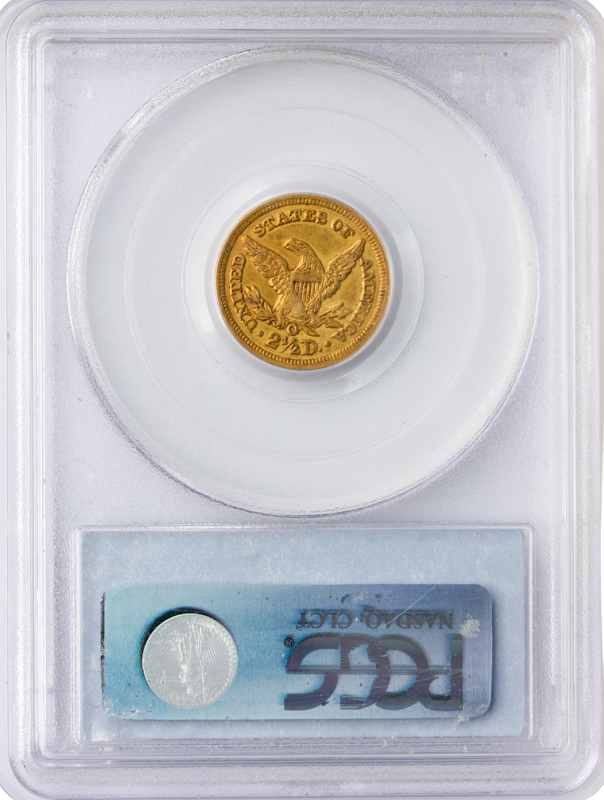 1852-O $2.50 Liberty PCGS AU55 CAC