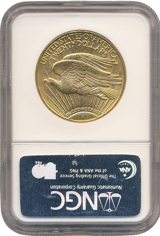 1910-D $20 Saint Gaudens NGC MS63