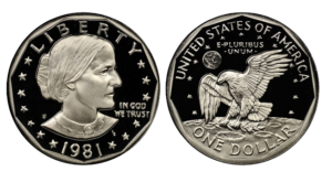 1981-S Proof Type II Susan B. Anthony Dollar