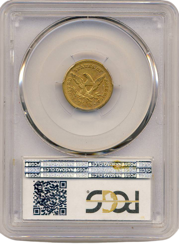 1857-O $2.50 Liberty PCGS AU53 CAC