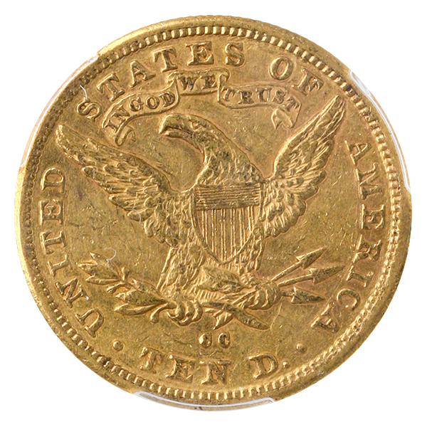 1883-CC $10 Liberty PCGS AU50 CAC