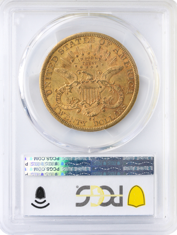 1878-CC $20 Liberty PCGS AU55 CAC