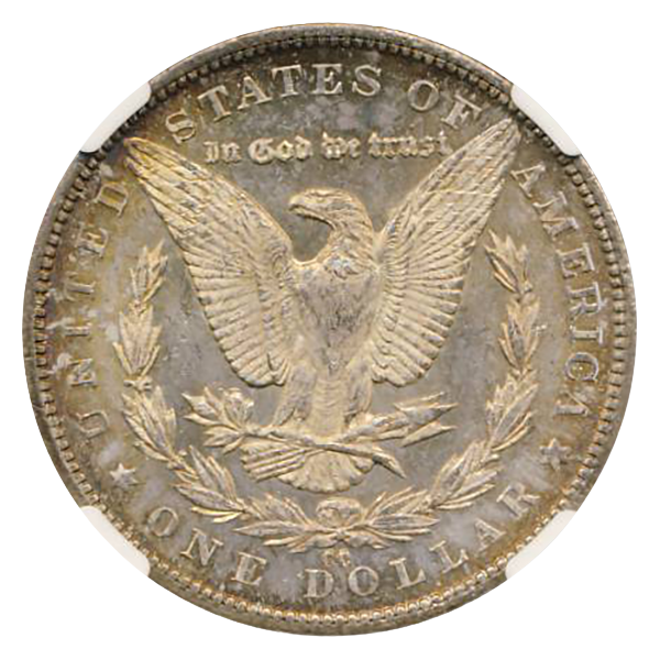 1879-CC Morgan $1 TOP-100 VAM3 CAPPED CC NGC MS63 CAC