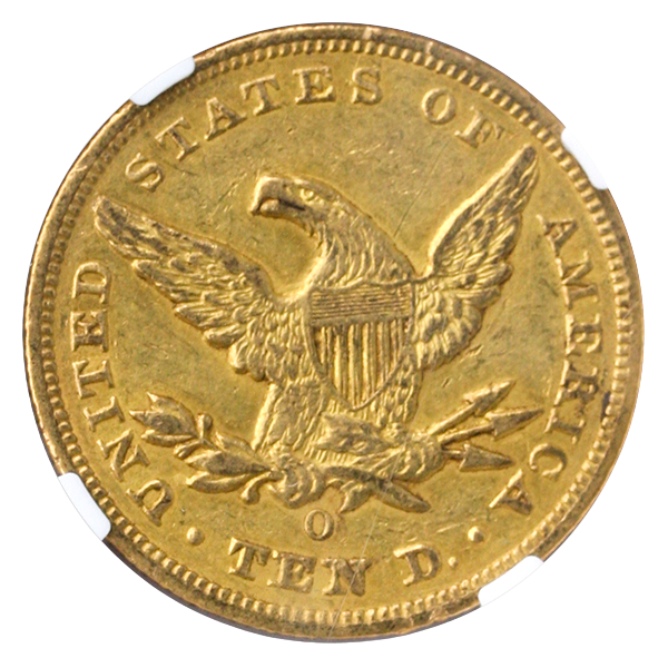 1848-O $10 Liberty NGC AU55 CAC