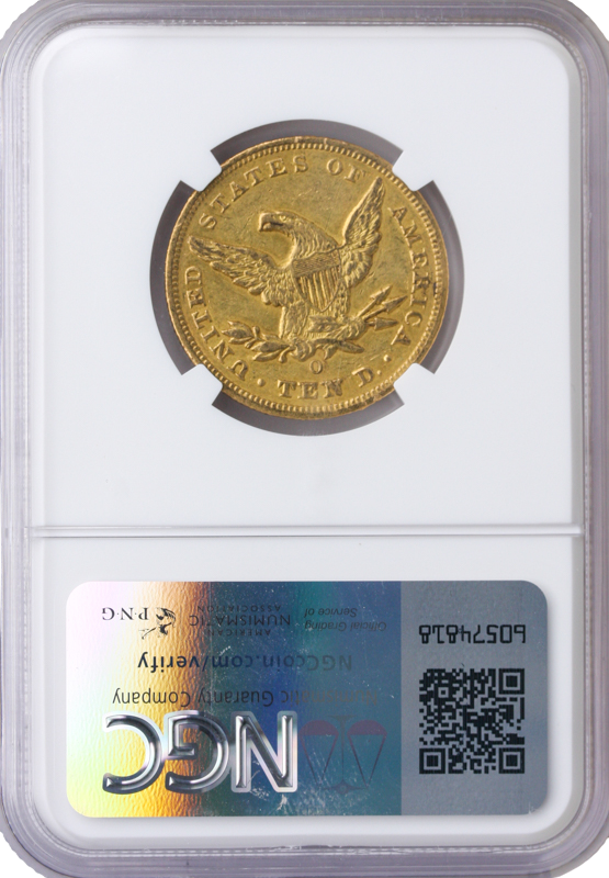 1848-O $10 Liberty NGC AU55 CAC