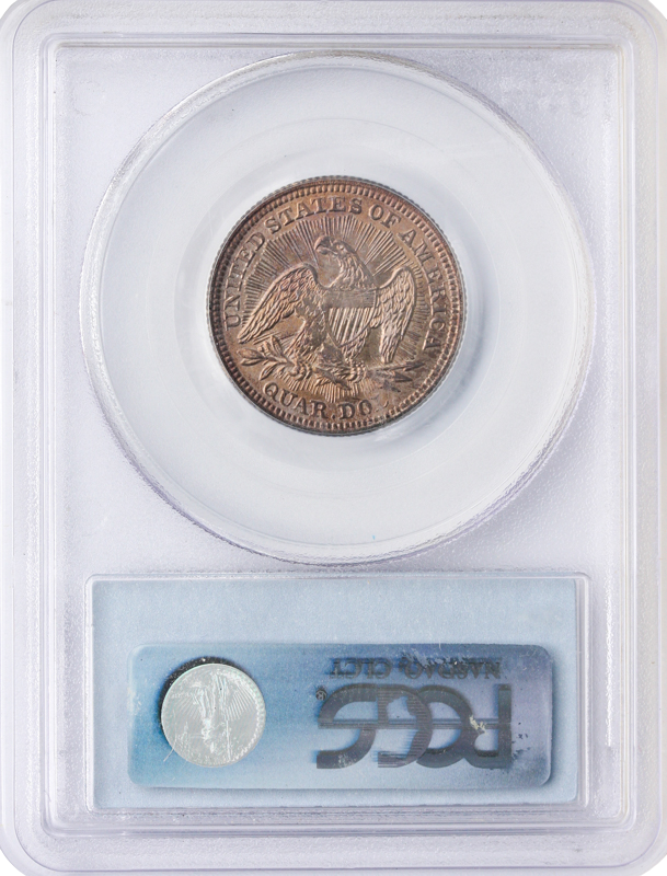 1853 Seated Liberty Quarter Arrows and Rays PCGS MS64