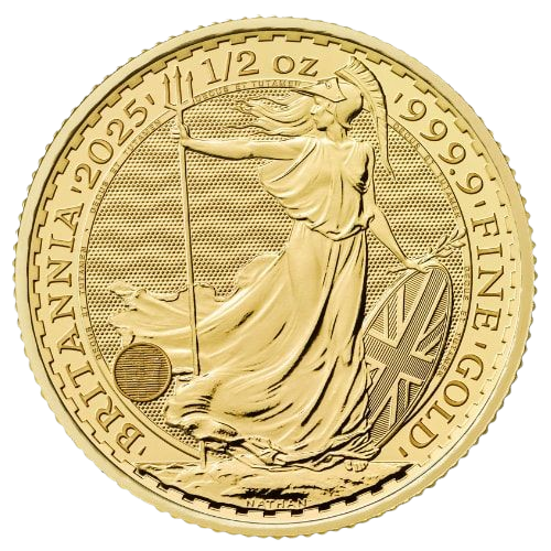 2025 1/2 oz British Gold Britannia (BU)