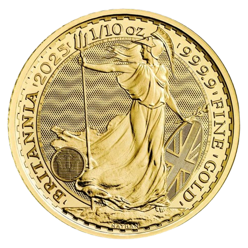 2025 1/10 oz British Gold Britannia (BU)