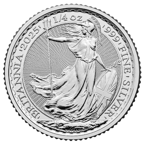 2025 1/4 oz British Silver Britannia (BU)