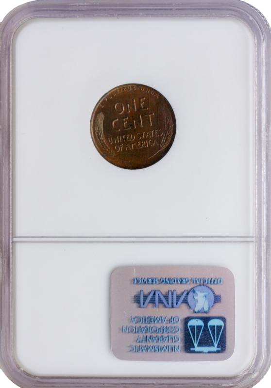 1955 Double Die Lincoln Cent NGC MS63 Red Brown