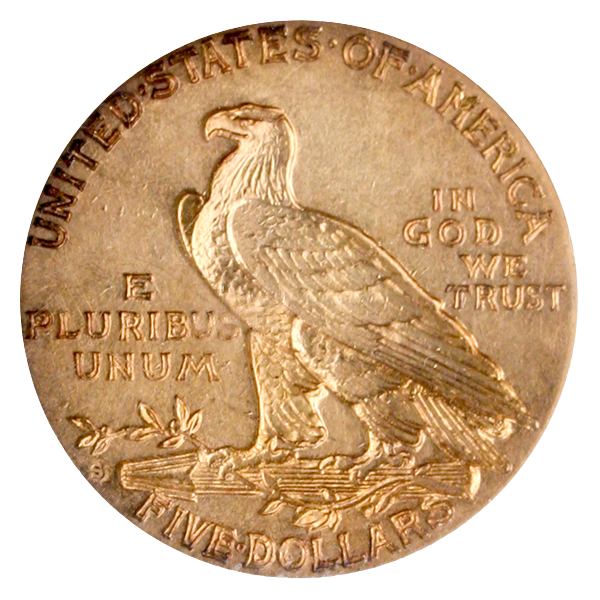 1908-S 45 Indian NGC AU58