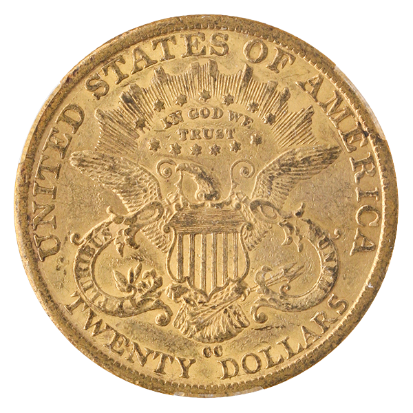 1882-CC $20 Liberty CACG AU55