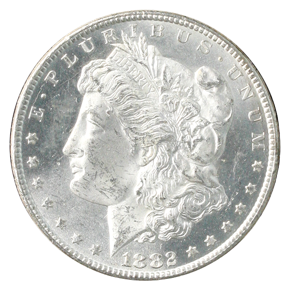 1882-CC Morgan $1 GSA MS63