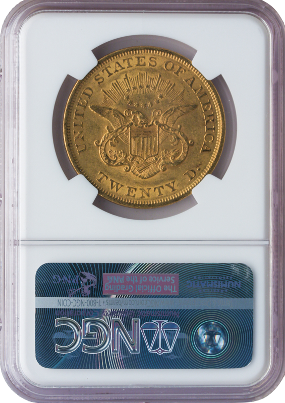 1851 $20 Liberty NGC AU58 CAC