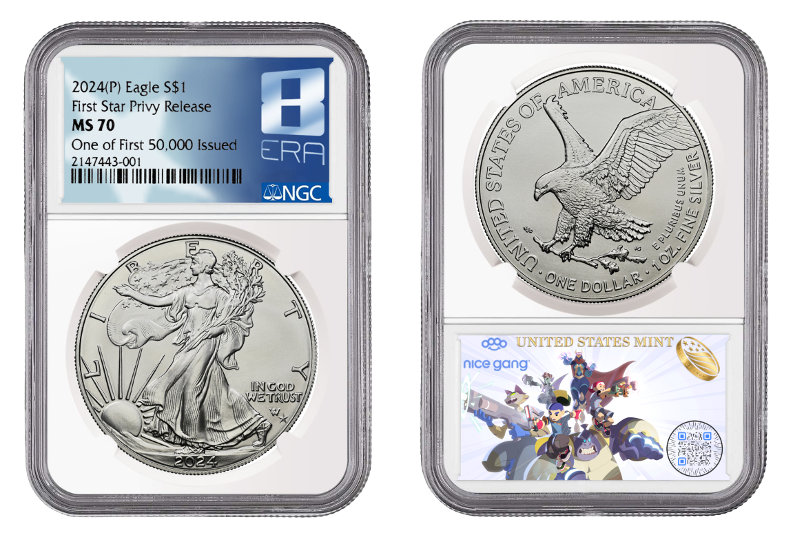 2024 1 oz. American Silver Eagle NGC MS70 with Star Privy