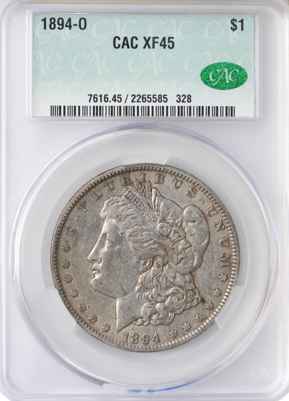 1894-O Morgan $1 CACG XF45 CAC