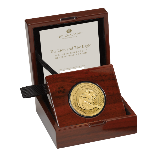 2024 1 oz Gold Royal Mint Lion and Eagle Proof