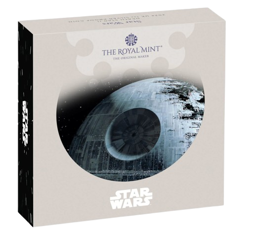 2024 1 oz Royal Mint Silver Star Wars Death Star Proof