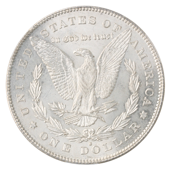 1878-S Morgan $1 CACG MS62