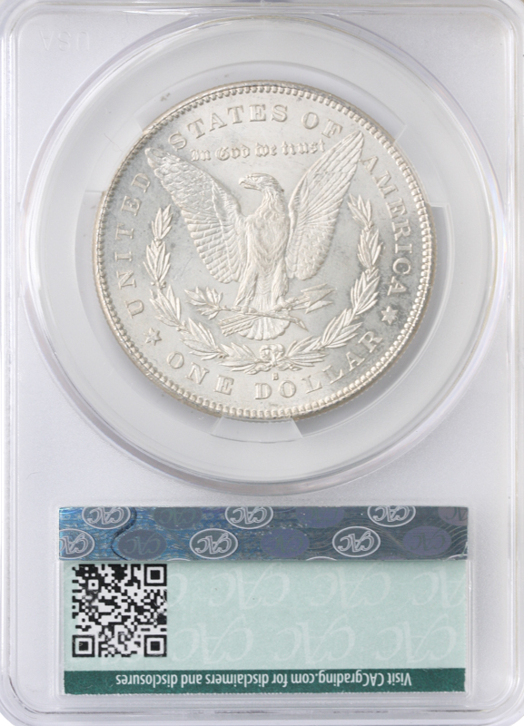 1878-S Morgan $1 CACG MS62