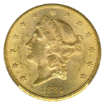 1884-CC $20 Liberty CACG MS61