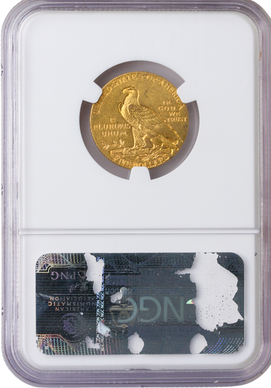 1908 $5 Indian NGC MS63 CAC