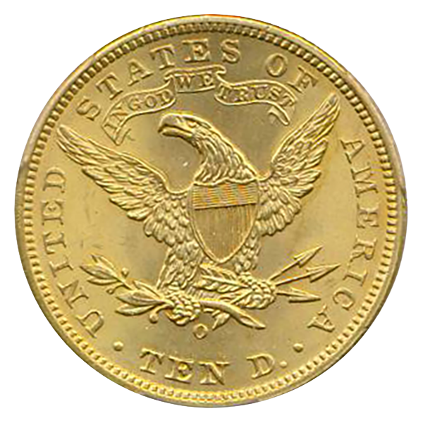 1906-O $10 LIberty PCGS MS65 CAC +