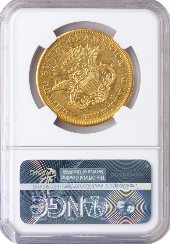 1852-O $20 Liberty NGC AU55