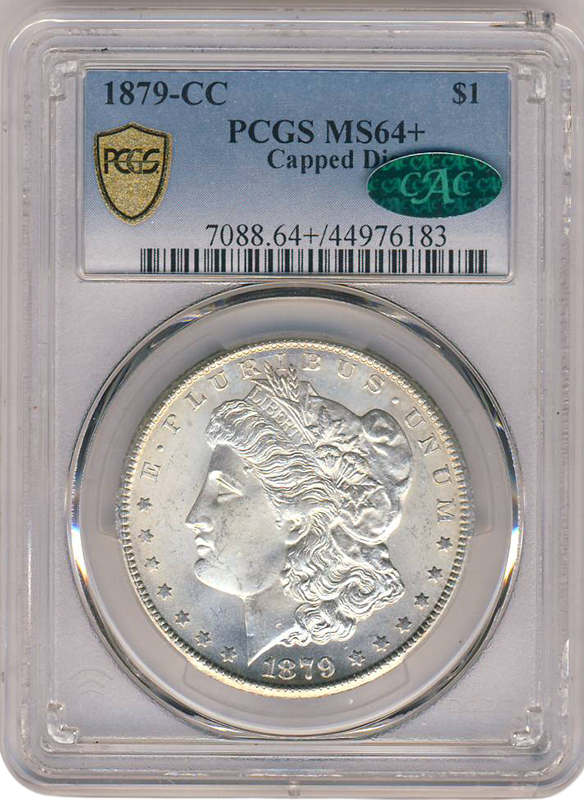 1879-CC Morgan $1 Capped Die PCGS MS64 CAC +