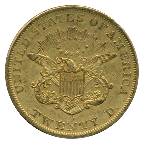 1851-O $20 Liberty PCGS AU50 CAC