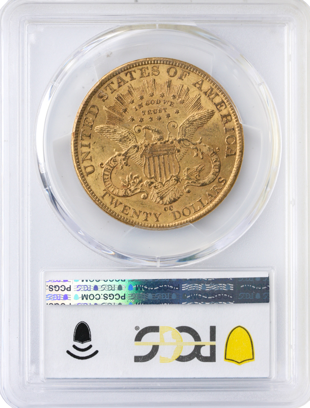 1892-CC $20 Liberty PCGS AU53 CAC