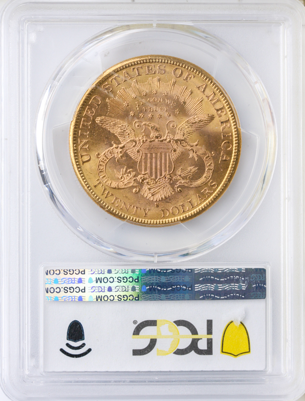 1885-S $20 Liberty PCGS MS63 CAC