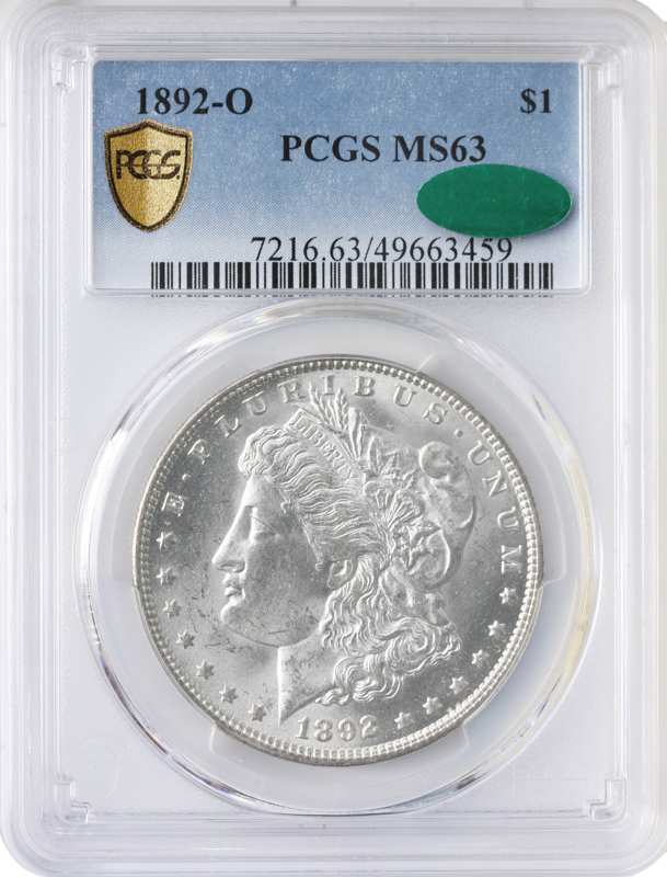 1892-O Morgan $1 PCGS MS63 CAC