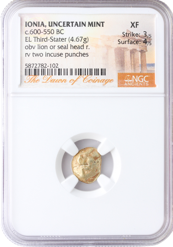 Third Stater Ionia 600-550 NGC XF