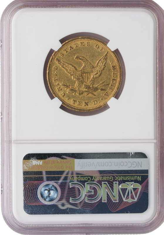 1847-O $10 Liberty NGC AU58 CAC