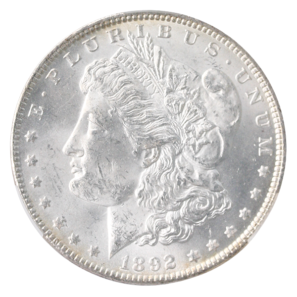 1892 Morgan $1 CACG MS61