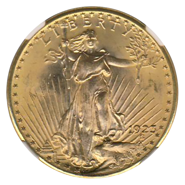 1923-D $20 Saint Gaudens NGC MS65 CAC