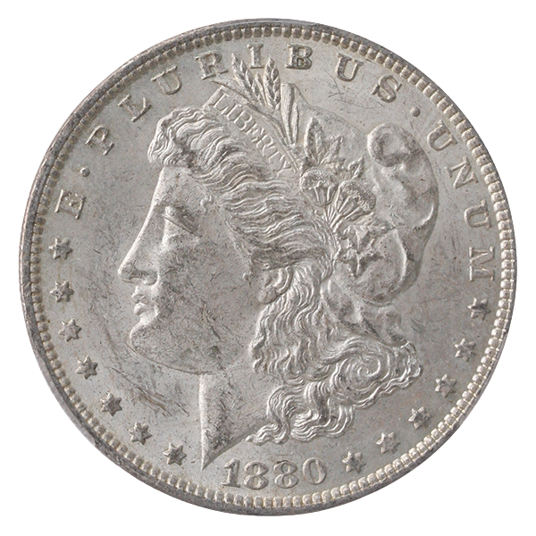 1880-O Morgan $1 CACG AU55 CAC