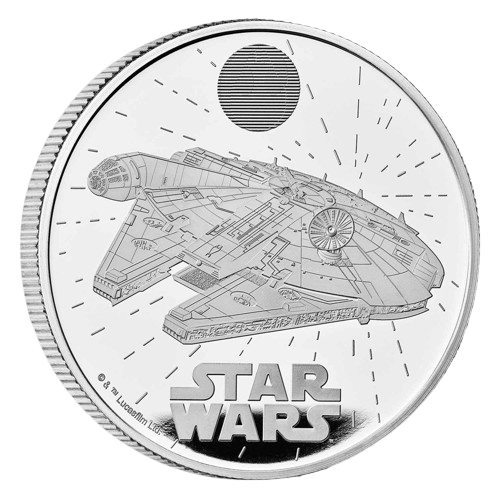 2024 1 oz Silver Royal Mint Star Wars Millennium Falcon Proof