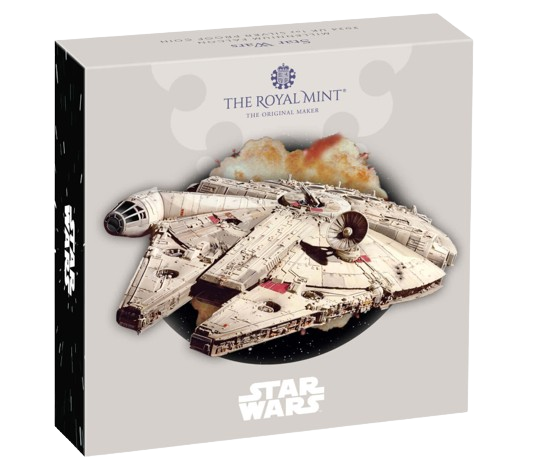 2024 1 oz Silver Royal Mint Star Wars Millennium Falcon Proof