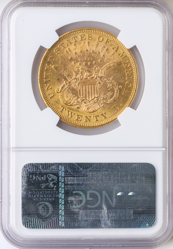 1872 $20 Liberty NGC MS61