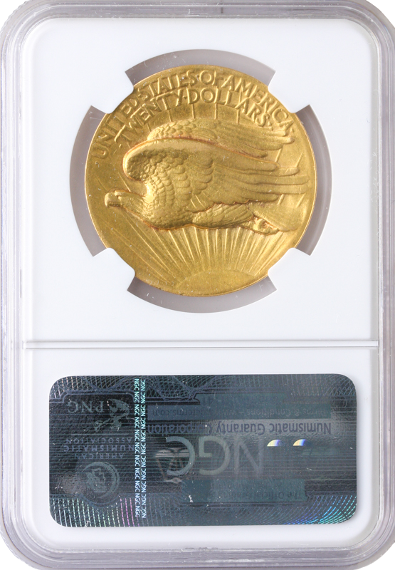 1907 $20 Saint Gaudens High Relief NGC AU53