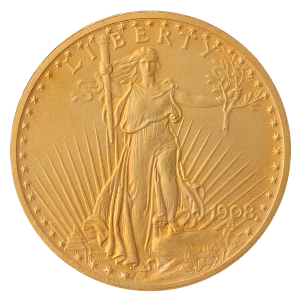 1908 $20 Saint Gaudens Matte Finish NGC PR65 CAC