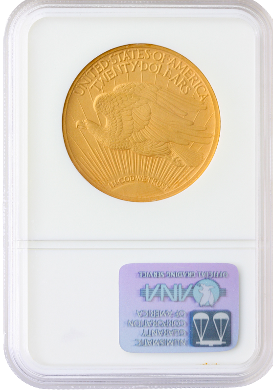 1908 $20 Saint Gaudens Matte Finish NGC PR65 CAC