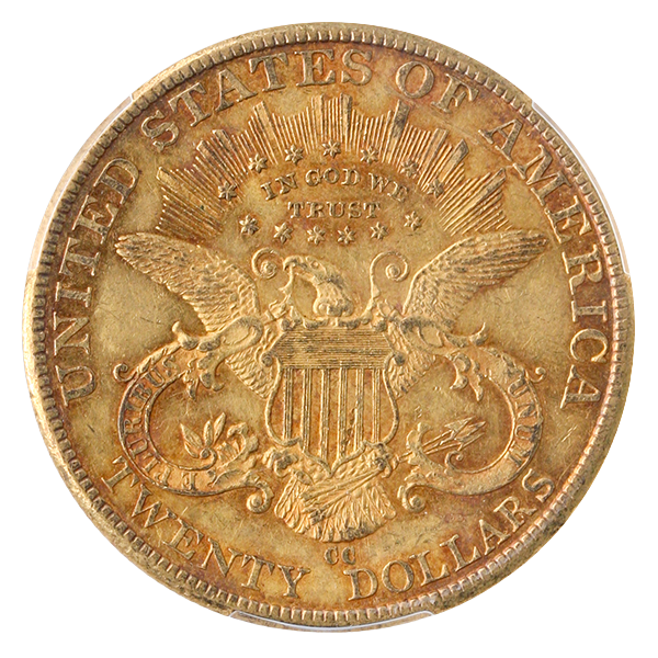 1893-CC $20 Liberty PCGS AU58 CAC