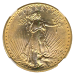 1914-D $20 Saint Gaudens NGC MS64 CAC