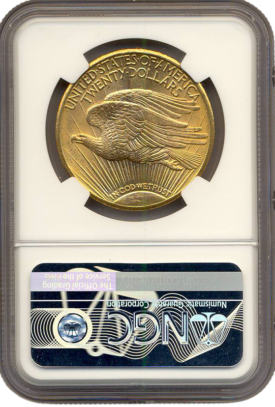 1911-D $20 Saint Gaudens NGC MS64 CAC