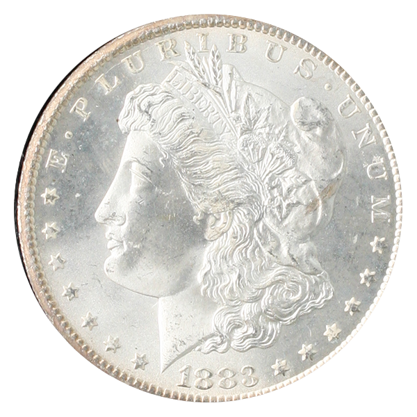 1883-CC Morgan $1 CACG MS66