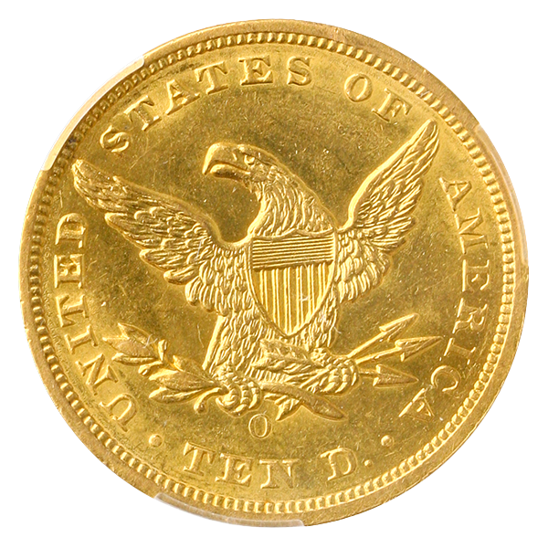 1854-O $10 Liberty CACG MS61